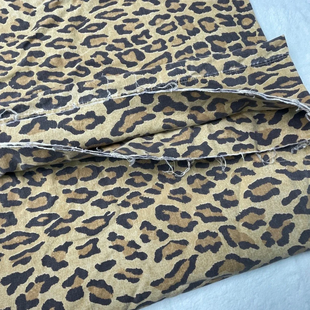 Vtg Ralph Lauren King Pillowcase Leopard Animal Print Cotton Made in USA Damages